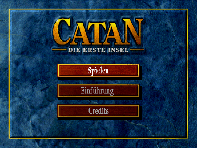 Catan Die Erste Insel title screen for Playstation